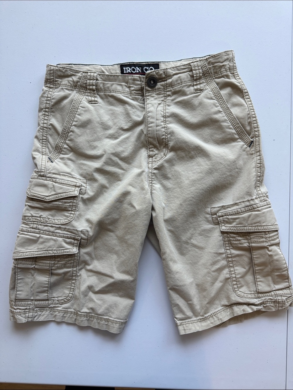 Iron Co. Boys Sand Cargo Shorts - Everyday Utility